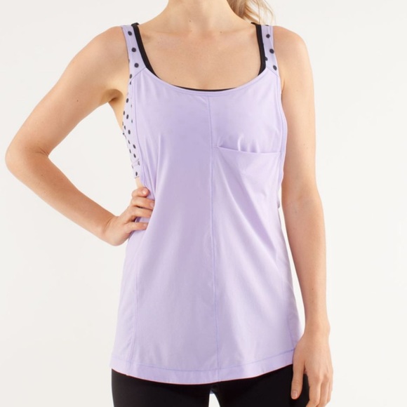 Lululemon lilac sports bra tank top - Picture 6 of 9